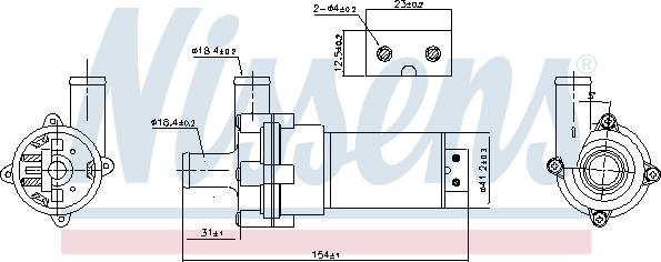 Nissens 831050 - Водяной насос onlydrive.pro