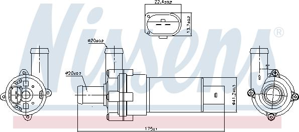 Nissens 831053 - Water Pump onlydrive.pro