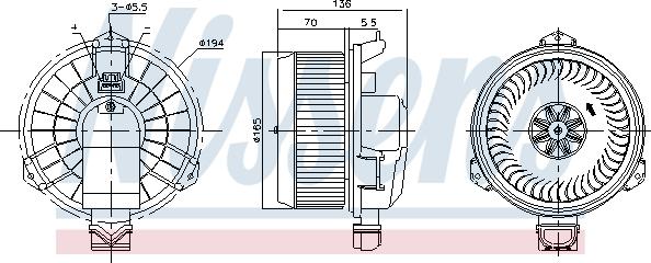 Nissens 87419 - Salona ventilators onlydrive.pro