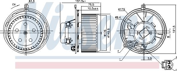 Nissens 87480 - Interior Blower onlydrive.pro