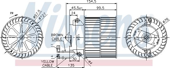 Nissens 87057 - Interior Blower onlydrive.pro