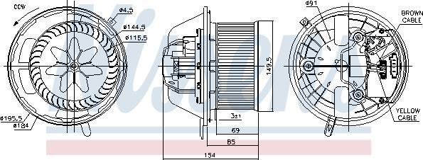 Nissens 87062 - Interior Blower onlydrive.pro