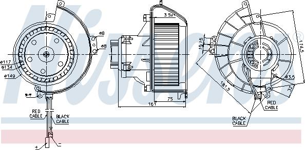 Nissens 87081 - Interior Blower onlydrive.pro