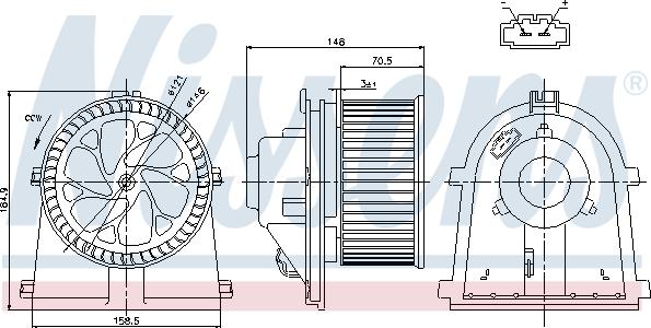 Nissens 87022 - Vidaus pūtiklis onlydrive.pro