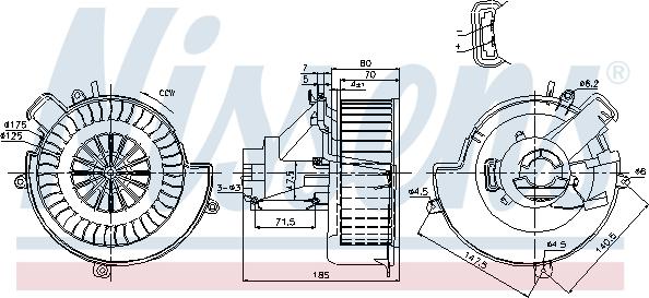 Nissens 87079 - Interior Blower onlydrive.pro