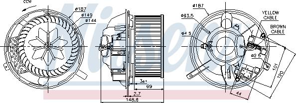 Nissens 87072 - Вентилятор салона onlydrive.pro