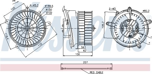 Nissens 87152 - Interior Blower onlydrive.pro