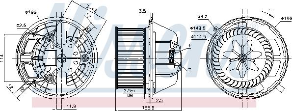 Nissens 87118 - Vidaus pūtiklis onlydrive.pro