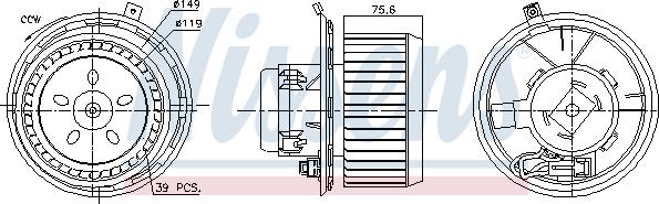 Nissens 87185 - Interior Blower onlydrive.pro