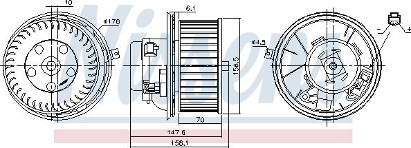 Nissens 87187 - Interior Blower onlydrive.pro