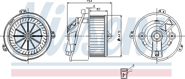 Nissens 87129 - Interior Blower onlydrive.pro