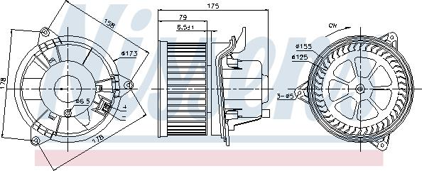 Nissens 87122 - Interior Blower onlydrive.pro