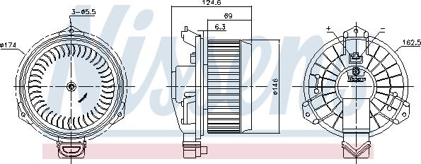 Nissens 87365 - Interior Blower onlydrive.pro