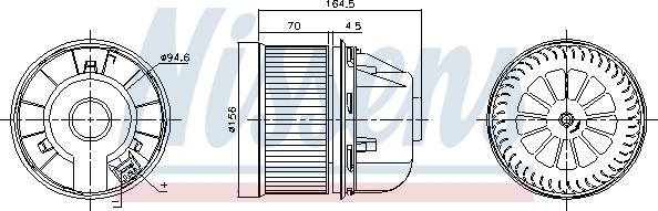 Nissens 87313 - Vidaus pūtiklis onlydrive.pro