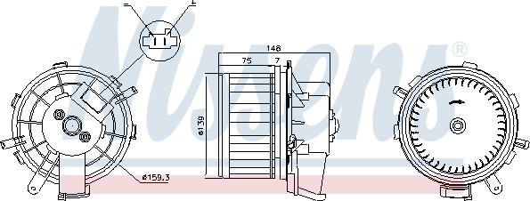 Nissens 87292 - Sisätilapuhallin onlydrive.pro