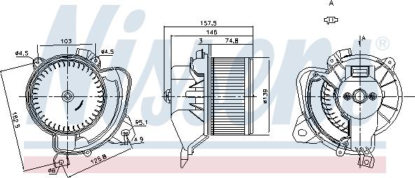 Nissens 87243 - Sisätilapuhallin onlydrive.pro