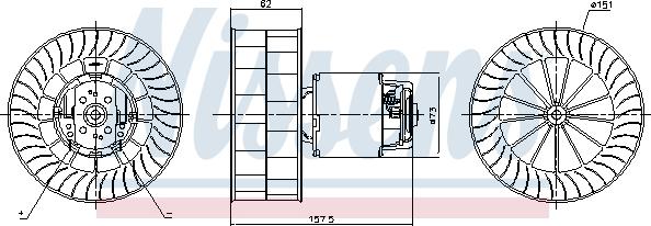 Nissens 87253 - Interior Blower onlydrive.pro