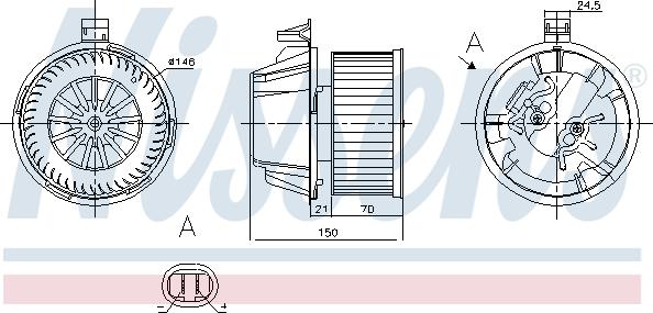 Nissens 87269 - Interior Blower onlydrive.pro
