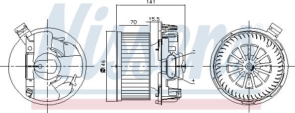 Nissens 87209 - Interior Blower onlydrive.pro