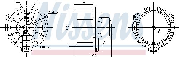 Nissens 87795 - Interior Blower onlydrive.pro