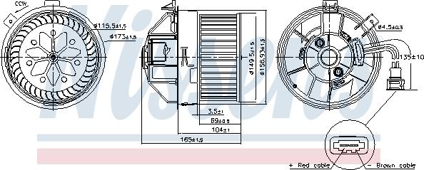 Nissens 87704 - Interior Blower onlydrive.pro