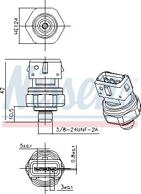 Nissens 301069 - Survelüliti, kliimaseade onlydrive.pro