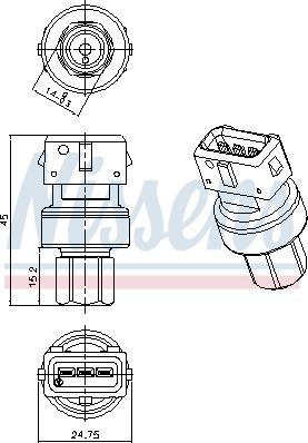 Nissens 301067 - Pressure Switch, air conditioning onlydrive.pro