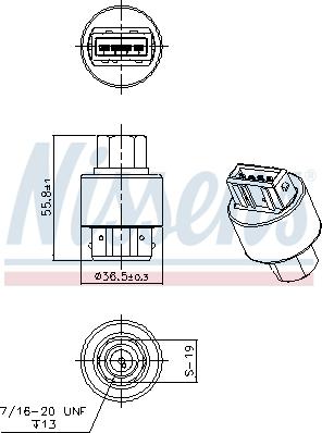 Nissens 301008 - Survelüliti, kliimaseade onlydrive.pro