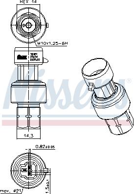 Nissens 301024 - Pressure Switch, air conditioning onlydrive.pro