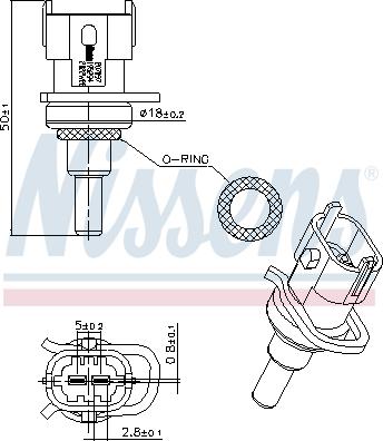 Nissens 207097 - Sensor, coolant temperature onlydrive.pro