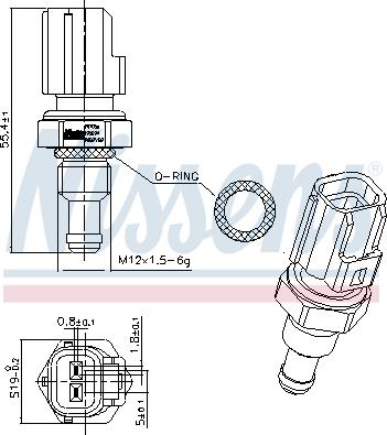 Nissens 207056 - Sensor, coolant temperature onlydrive.pro