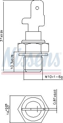 Nissens 207058 - Sensor, coolant temperature onlydrive.pro