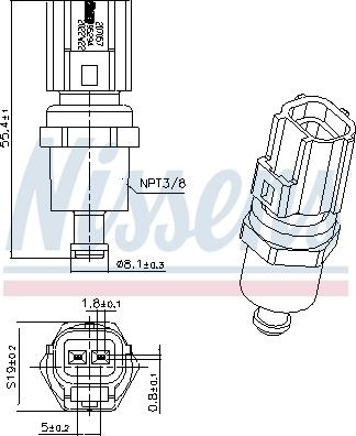 Nissens 207057 - Andur,Jahutusvedeliku temp. onlydrive.pro