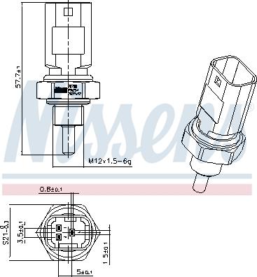 Nissens 207001 - Sensor, coolant temperature onlydrive.pro