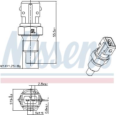 Nissens 207014 - Sensor, coolant temperature onlydrive.pro