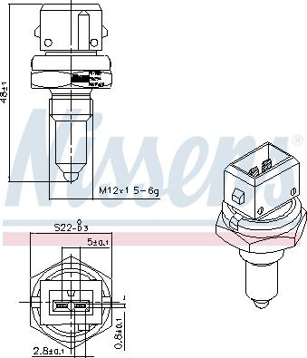 Nissens 207088 - Siuntimo blokas, aušinimo skysčio temperatūra onlydrive.pro