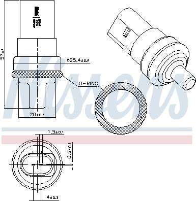 Nissens 207082 - Sensor, coolant temperature onlydrive.pro