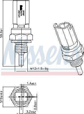 Nissens 207087 - Sensor, coolant temperature onlydrive.pro