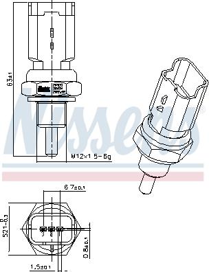 Nissens 207033 - Andur,Jahutusvedeliku temp. onlydrive.pro