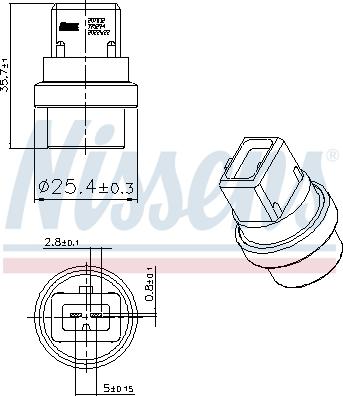 Nissens 207032 - Sensor, coolant temperature onlydrive.pro