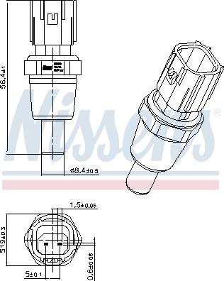 Nissens 207029 - Sensor, coolant temperature onlydrive.pro