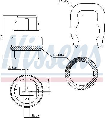 Nissens 207024 - Sensor, coolant temperature onlydrive.pro