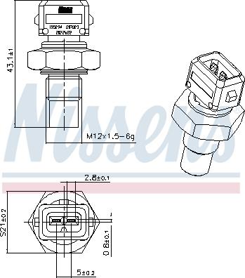 Nissens 207023 - Sensor, coolant temperature onlydrive.pro