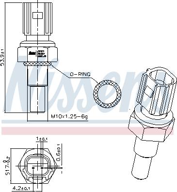 Nissens 207071 - Sensor, coolant temperature onlydrive.pro