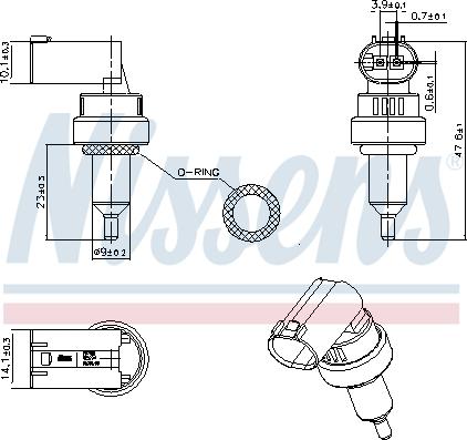 Nissens 207100 - Sensor, coolant temperature onlydrive.pro