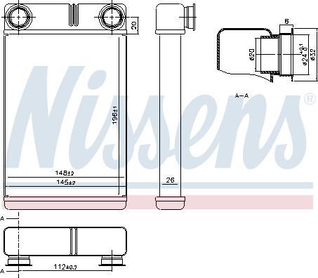 Nissens 76515 - Heat Exchanger, interior heating onlydrive.pro