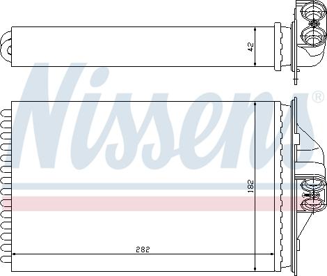 Nissens 70975 - Heat Exchanger, interior heating onlydrive.pro