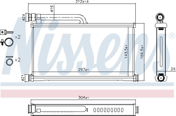 Nissens 70233 - Siltummainis, Salona apsilde onlydrive.pro