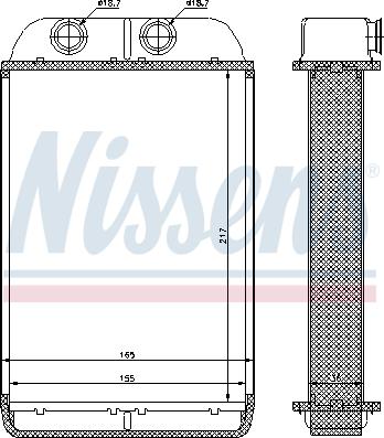 Nissens 70232 - Heat Exchanger, interior heating onlydrive.pro