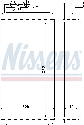 Nissens 70220 - Heat Exchanger, interior heating onlydrive.pro